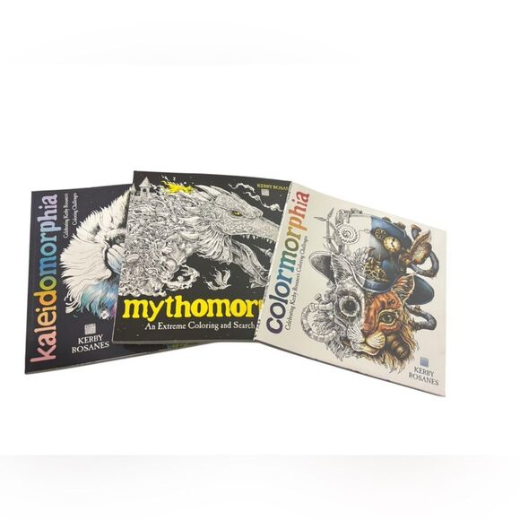 Adult coloring books kaleidomorphia mythomorphia set of 3 - Picture 1 of 7